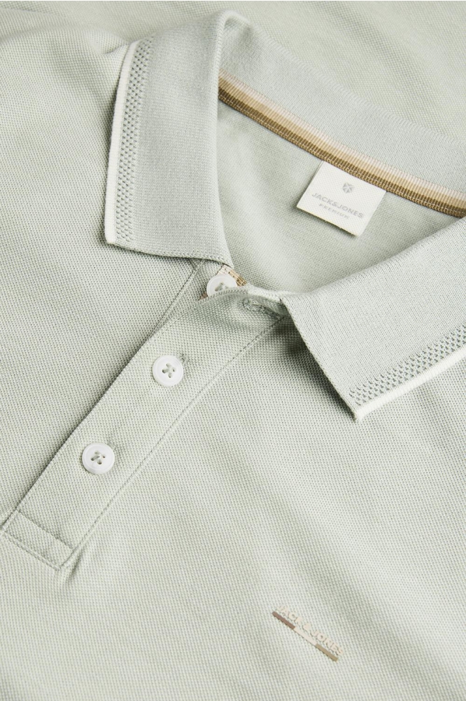 JPRALVES SS POLO STYD SS25 12286341 AQUA GRAY
